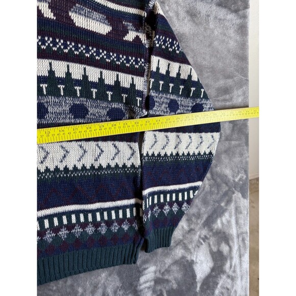 Today's News Geometric Long Sleeve Knit Pullover Long Sleeve Size Large - Picture 5 of 7